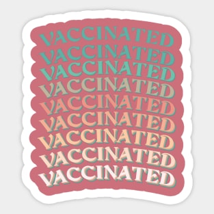 covid vaccinated Sticker